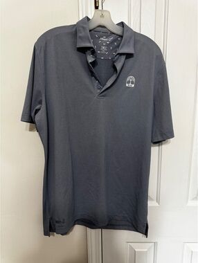 Johnnie-O Men’s M Baby Blue TCC Golf Polo Shirt Performance UPF 50 Stretch
